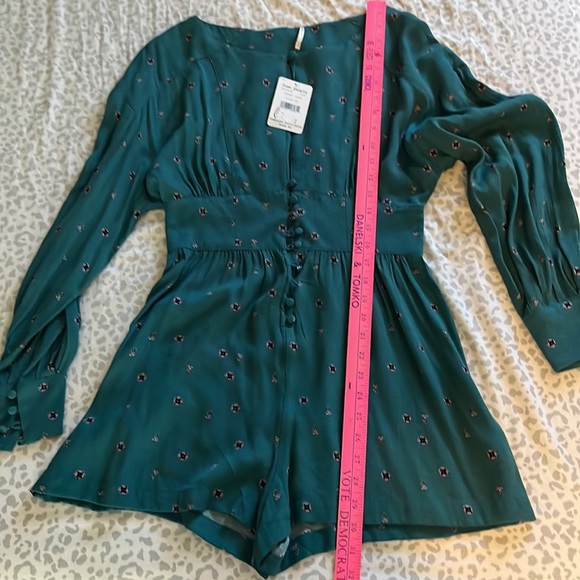 Free people- romper in green - Picture 9 of 10